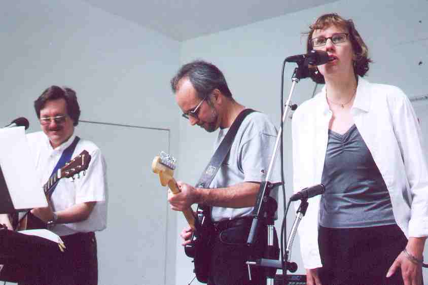 Harvey and Amy Jamming with Joe - June 2001